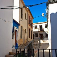 escalera del barrio de les roques denia